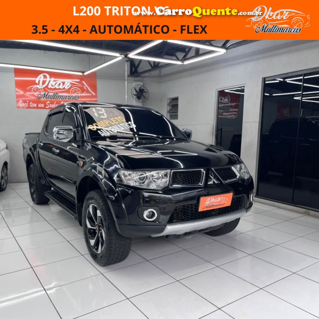 MITSUBISHI   L200 TRITON FLEX   PRETO 2013 3.5 FLEX - Loja
