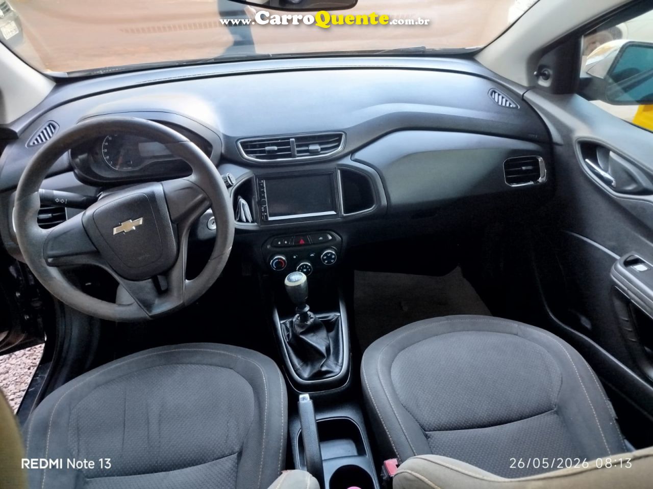 CHEVROLET   ONIX HATCH LT 1.0 8V FLEXPOWER 5P MEC.   PRETO 2015 1.0 FLEX - Loja