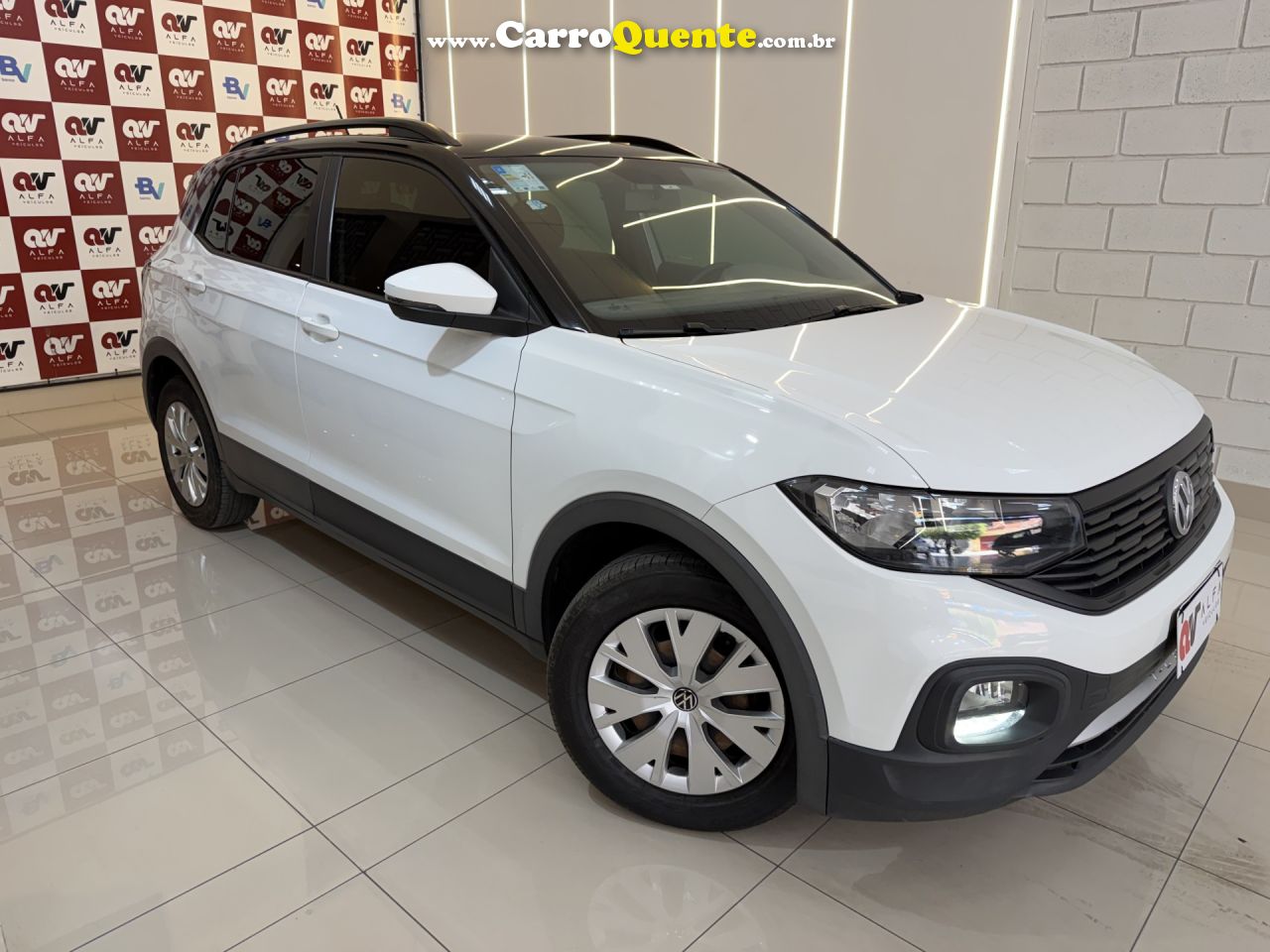 VOLKSWAGEN   T-CROSS SENSE 1.0 TSI FLEX 5P AUT.(PCD)   BRANCO 2021 1.0 FLEX - Loja