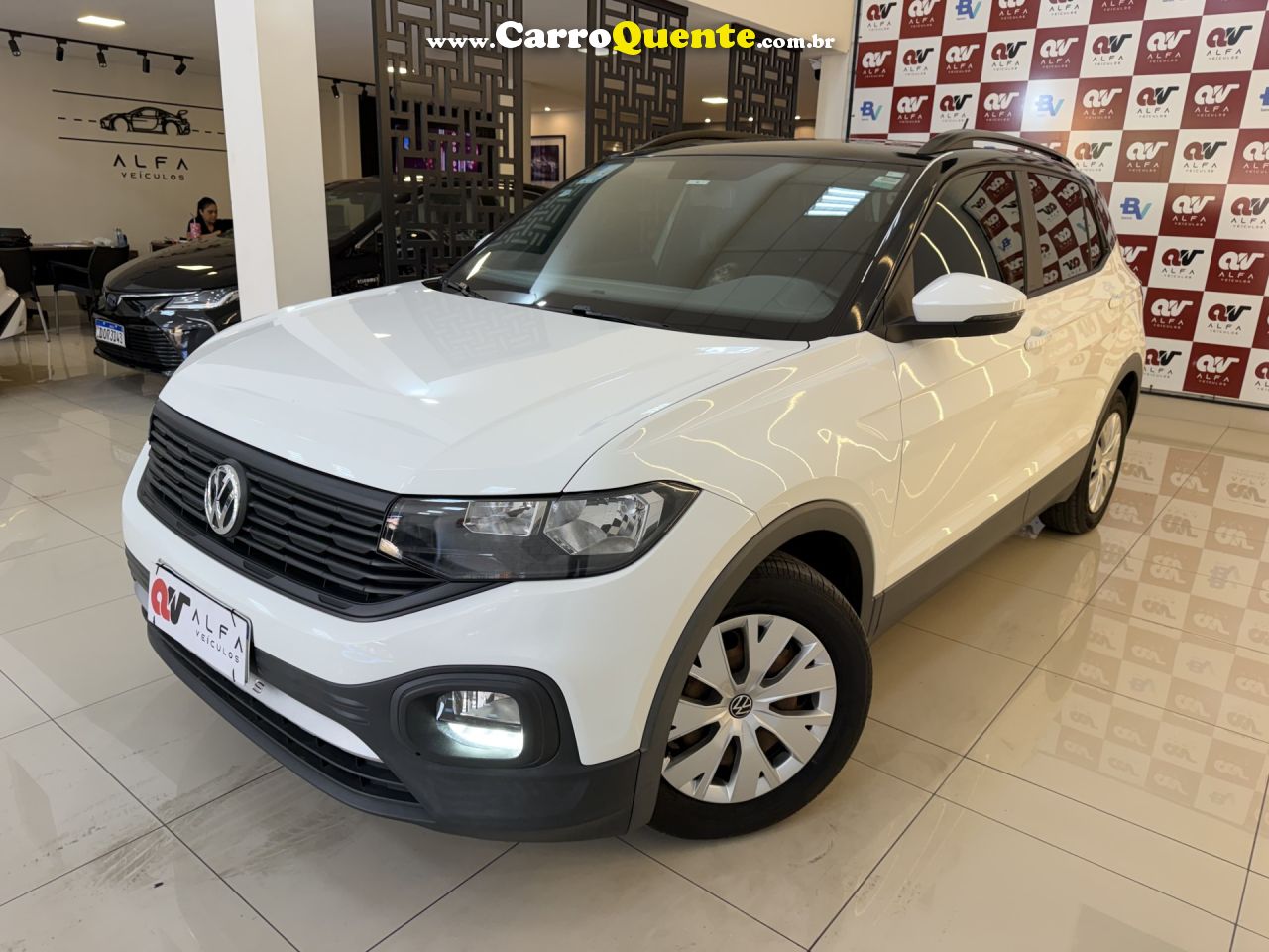VOLKSWAGEN   T-CROSS SENSE 1.0 TSI FLEX 5P AUT.(PCD)   BRANCO 2021 1.0 FLEX - Loja