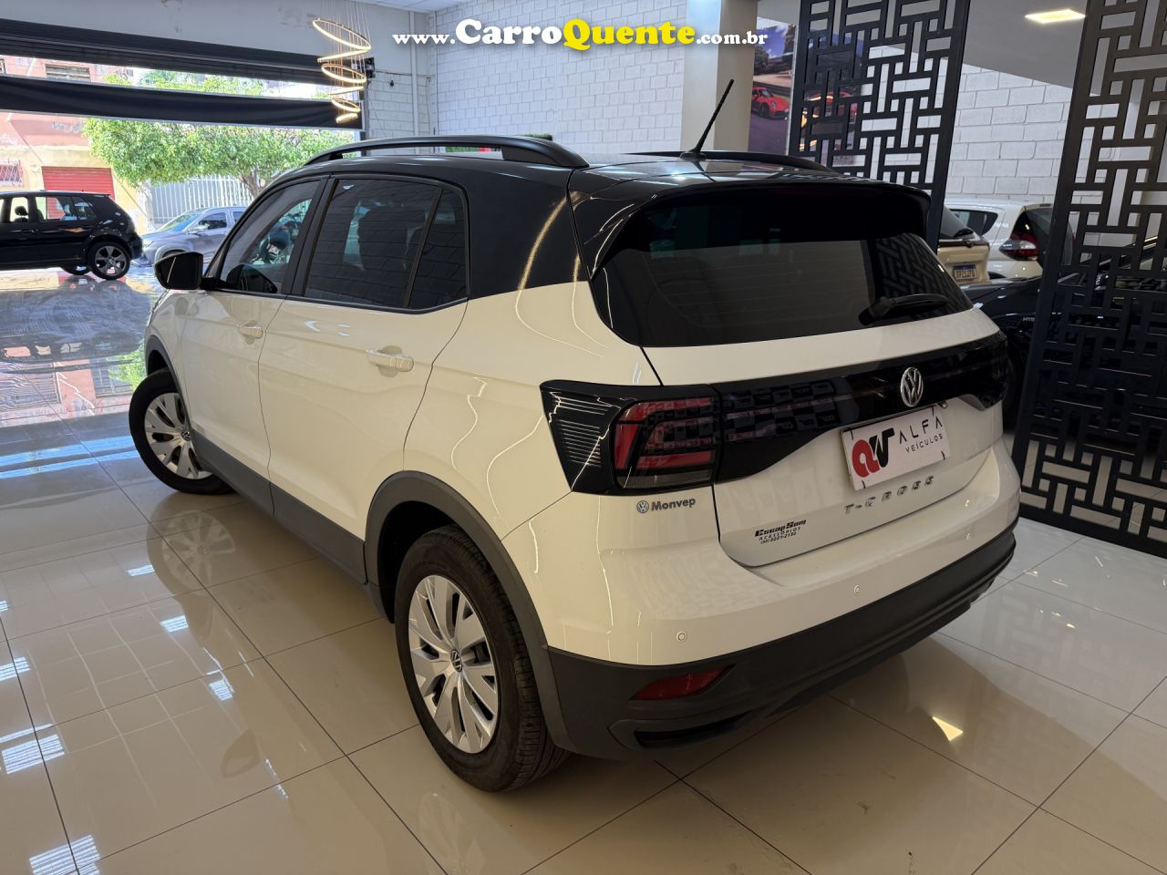 VOLKSWAGEN   T-CROSS SENSE 1.0 TSI FLEX 5P AUT.(PCD)   BRANCO 2021 1.0 FLEX - Loja