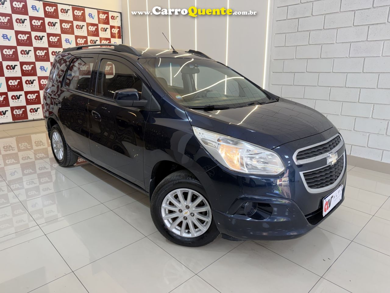 CHEVROLET   SPIN LT 1.8 8V ECONO.FLEX 5P AUT.   AZUL 2015 1.8 FLEX - Loja