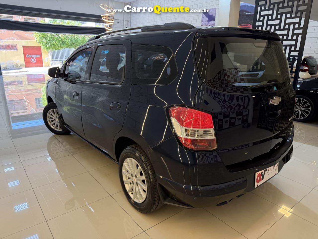 CHEVROLET   SPIN LT 1.8 8V ECONO.FLEX 5P AUT.   AZUL 2015 1.8 FLEX - Loja