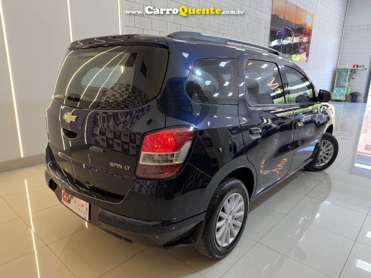 CHEVROLET   SPIN LT 1.8 8V ECONO.FLEX 5P AUT.   AZUL 2015 1.8 FLEX - Loja