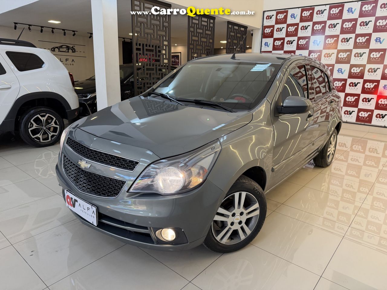 CHEVROLET   AGILE LTZ 1.4 MPFI 8V FLEXPOWER 5P   CINZA 2013 1.4 FLEX - Loja