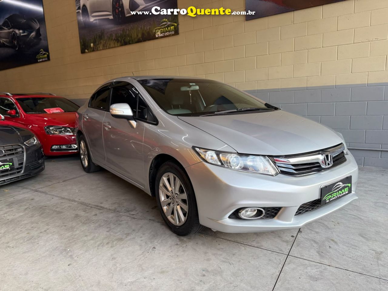 HONDA   CIVIC SEDAN LXR 2.0 FLEXONE 16V AUT. 4P   PRATA 2013 2.0 GASOLINA - Loja