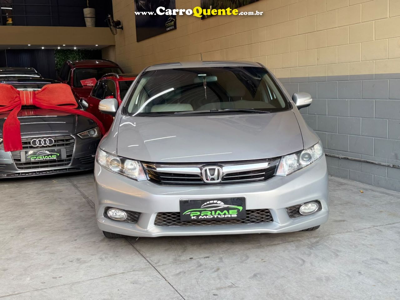 HONDA   CIVIC SEDAN LXR 2.0 FLEXONE 16V AUT. 4P   PRATA 2013 2.0 GASOLINA - Loja
