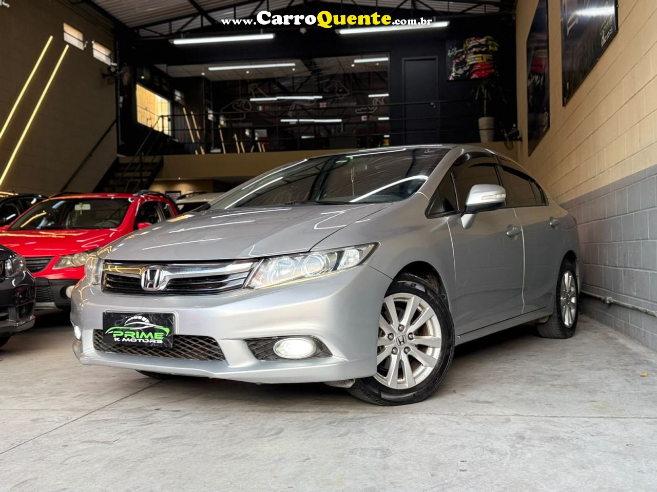 HONDA   CIVIC SEDAN LXR 2.0 FLEXONE 16V AUT. 4P   PRATA 2013 2.0 GASOLINA - Loja