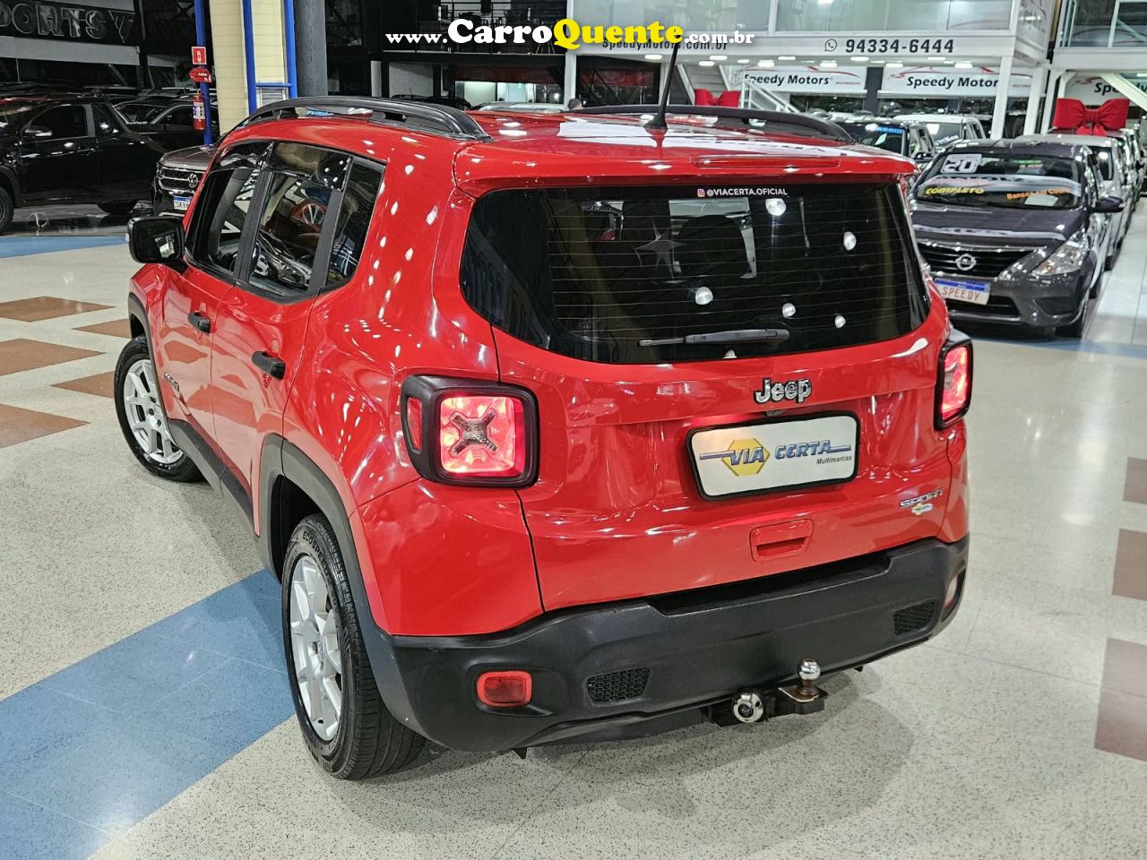 JEEP RENEGADE 1.8 FLEX SPORT * C/ Banco de Couro * 2019 - Loja