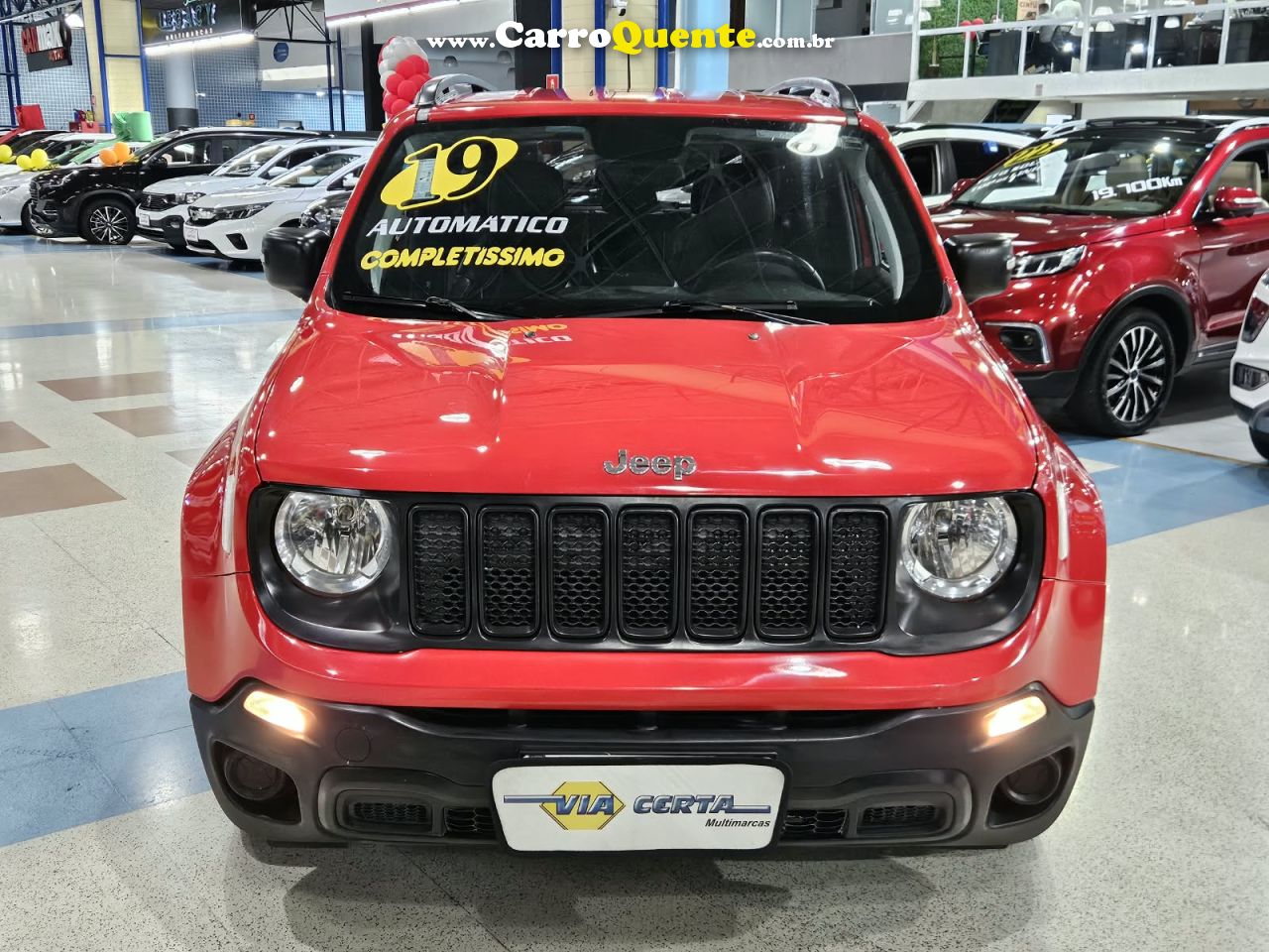 JEEP RENEGADE 1.8 FLEX SPORT * C/ Banco de Couro * 2019 - Loja