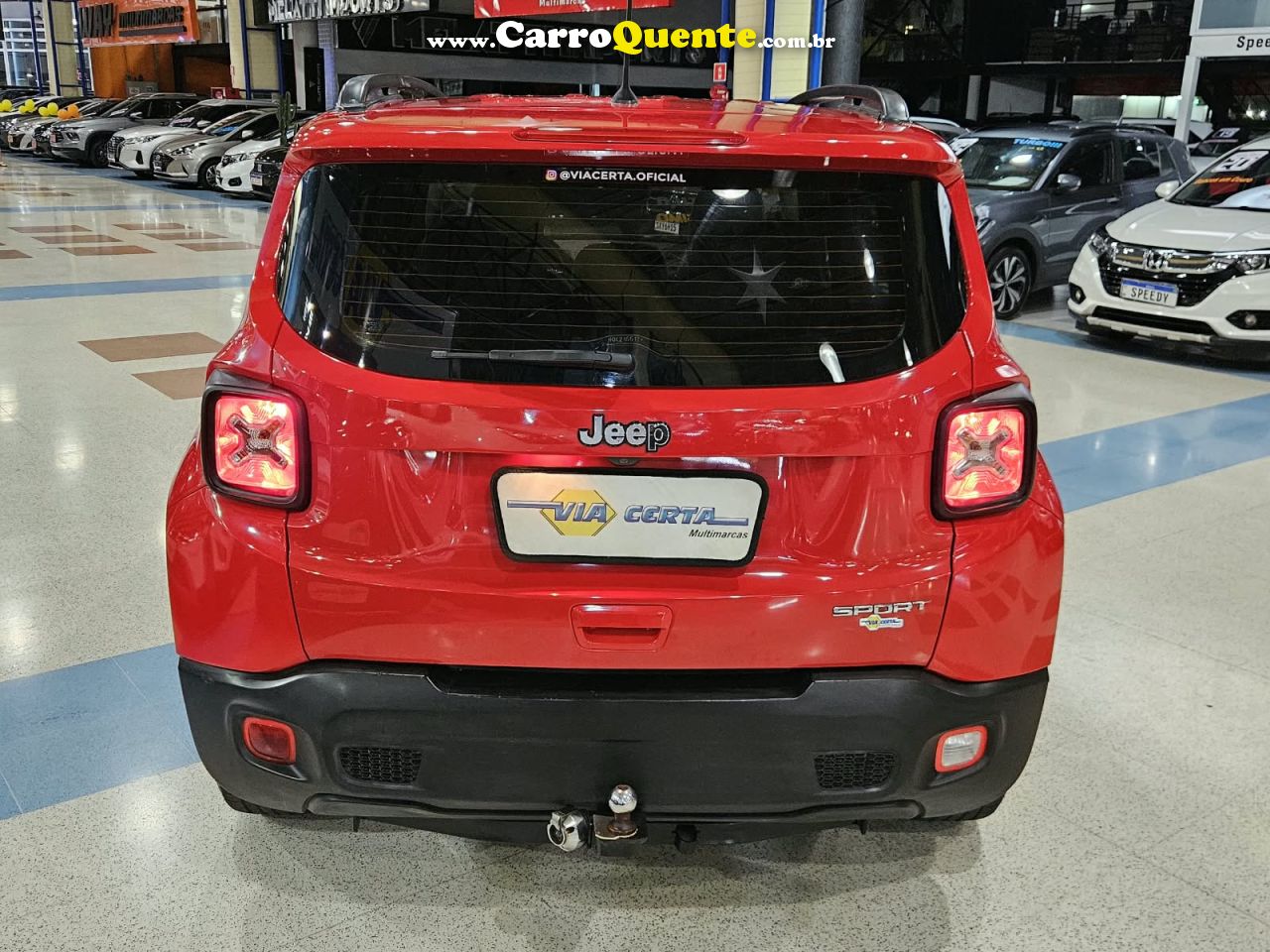JEEP RENEGADE 1.8 FLEX SPORT * C/ Banco de Couro * 2019 - Loja