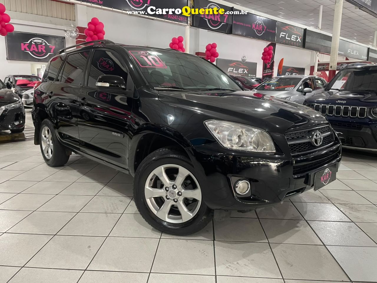 TOYOTA   RAV4 2.4 4X4 16V 170CV AUT.   PRETO 2010 2.4 GASOLINA - Loja