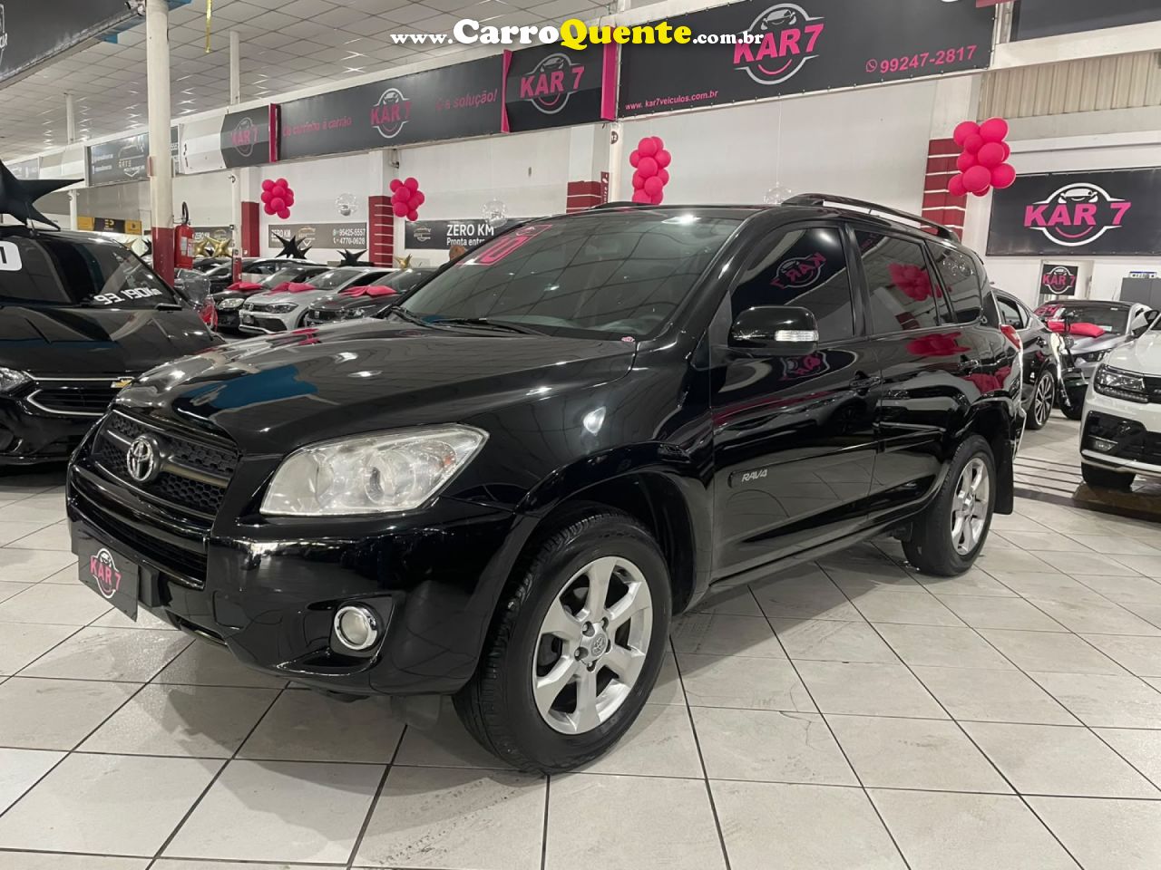 TOYOTA   RAV4 2.4 4X4 16V 170CV AUT.   PRETO 2010 2.4 GASOLINA - Loja