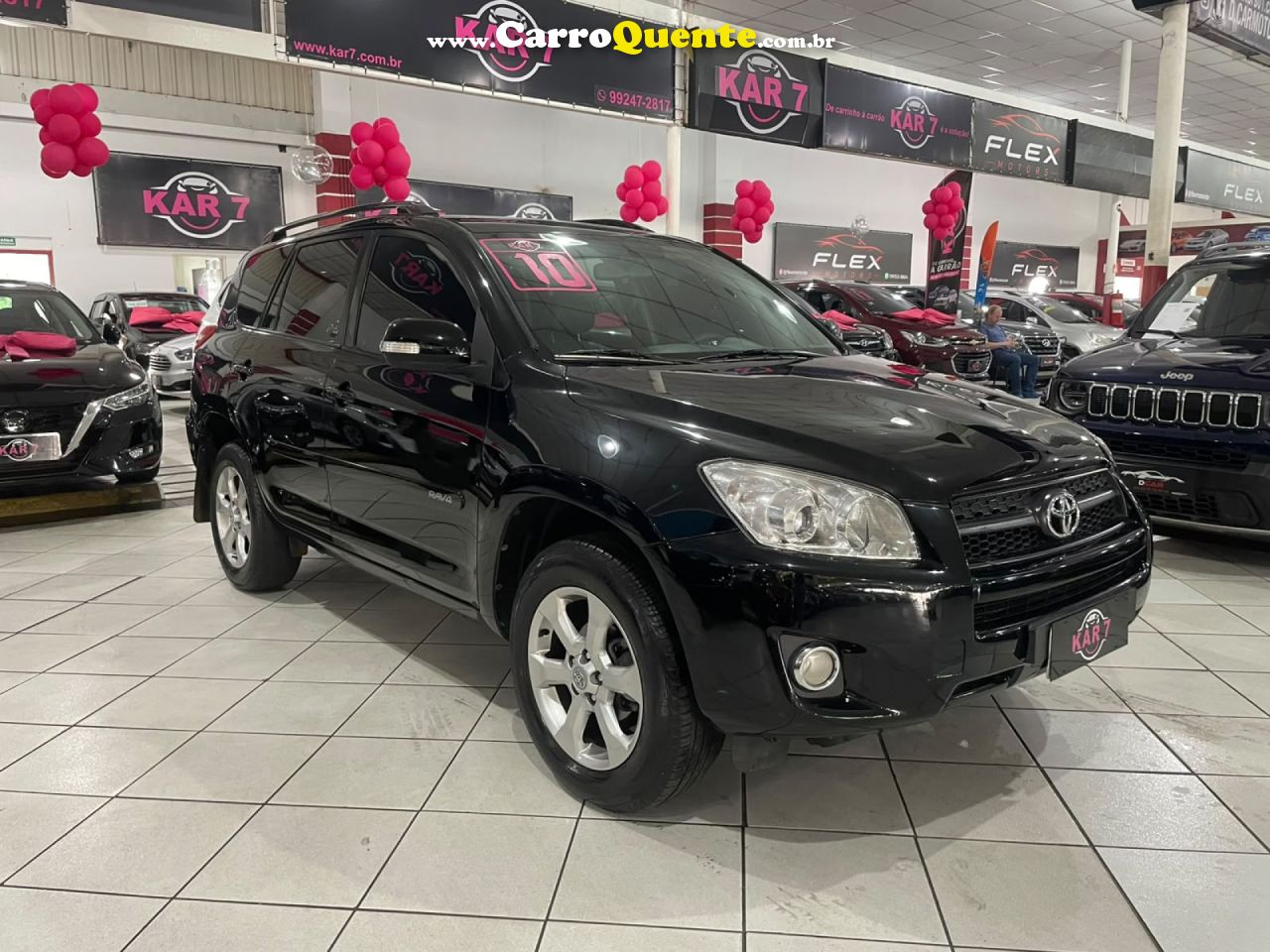 TOYOTA   RAV4 2.4 4X4 16V 170CV AUT.   PRETO 2010 2.4 GASOLINA - Loja
