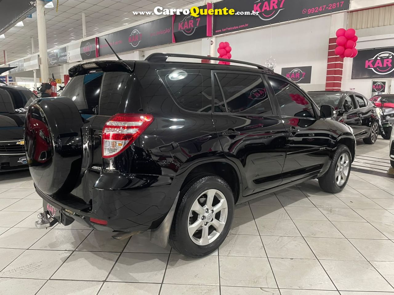 TOYOTA   RAV4 2.4 4X4 16V 170CV AUT.   PRETO 2010 2.4 GASOLINA - Loja