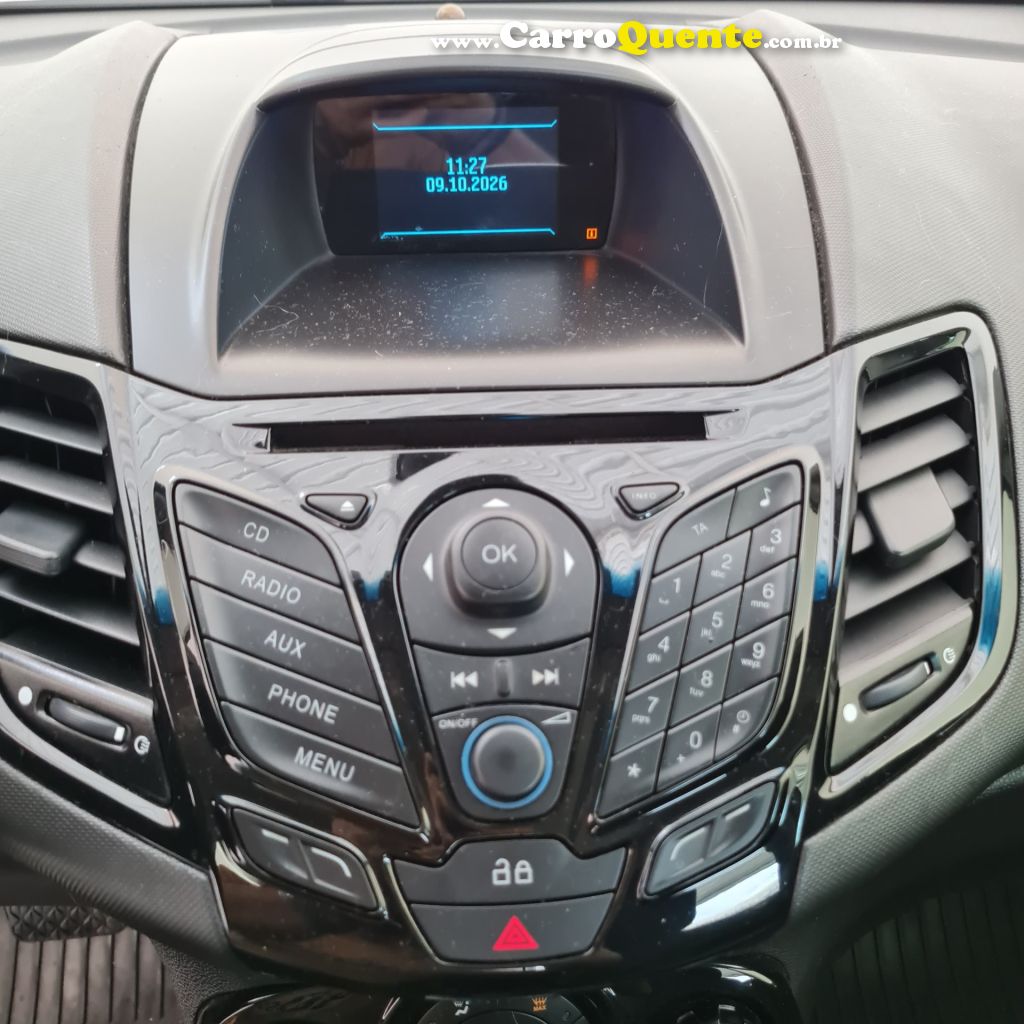FORD   FIESTA TIT.TIT.PLUS 1.6 16V FLEX AUT.   PRETO 2015 1.6 FLEX - Loja