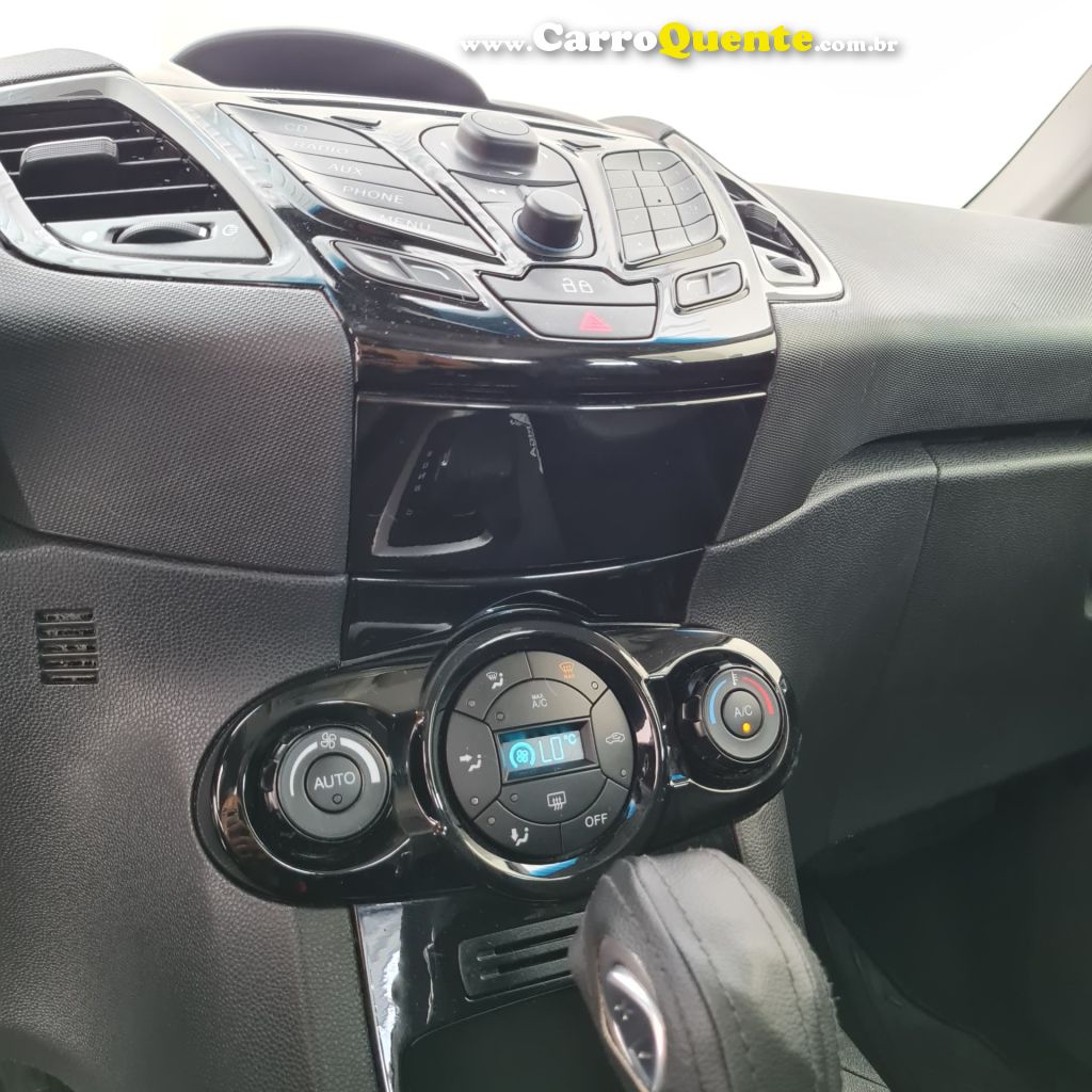 FORD   FIESTA TIT.TIT.PLUS 1.6 16V FLEX AUT.   PRETO 2015 1.6 FLEX - Loja