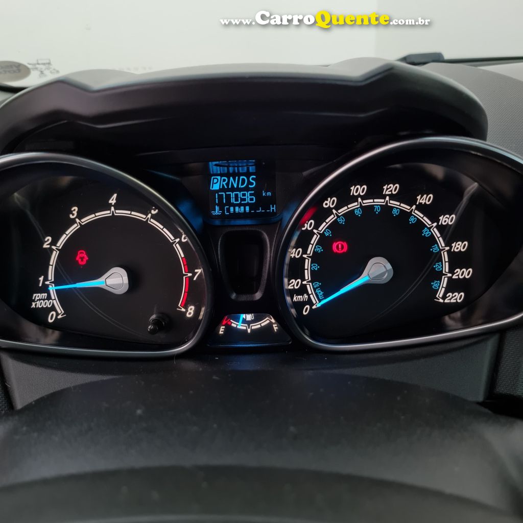 FORD   FIESTA TIT.TIT.PLUS 1.6 16V FLEX AUT.   PRETO 2015 1.6 FLEX - Loja