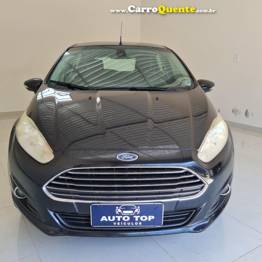 FORD   FIESTA TIT.TIT.PLUS 1.6 16V FLEX AUT.   PRETO 2015 1.6 FLEX - Loja