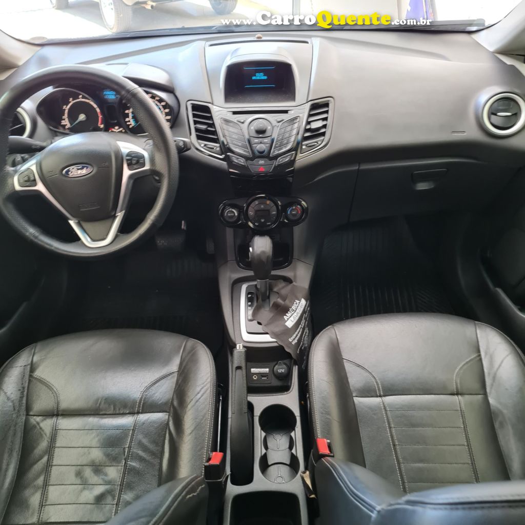 FORD   FIESTA TIT.TIT.PLUS 1.6 16V FLEX AUT.   PRETO 2015 1.6 FLEX - Loja