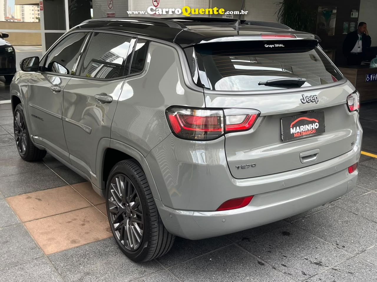 JEEP   COMPASS SERIE S UNICO DONO BAIXA KM GARANTIA DE FABRICA   CINZA 2024 1.3 FLEX - Loja