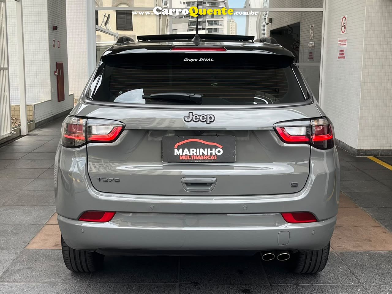 JEEP   COMPASS SERIE S UNICO DONO BAIXA KM GARANTIA DE FABRICA   CINZA 2024 1.3 FLEX - Loja