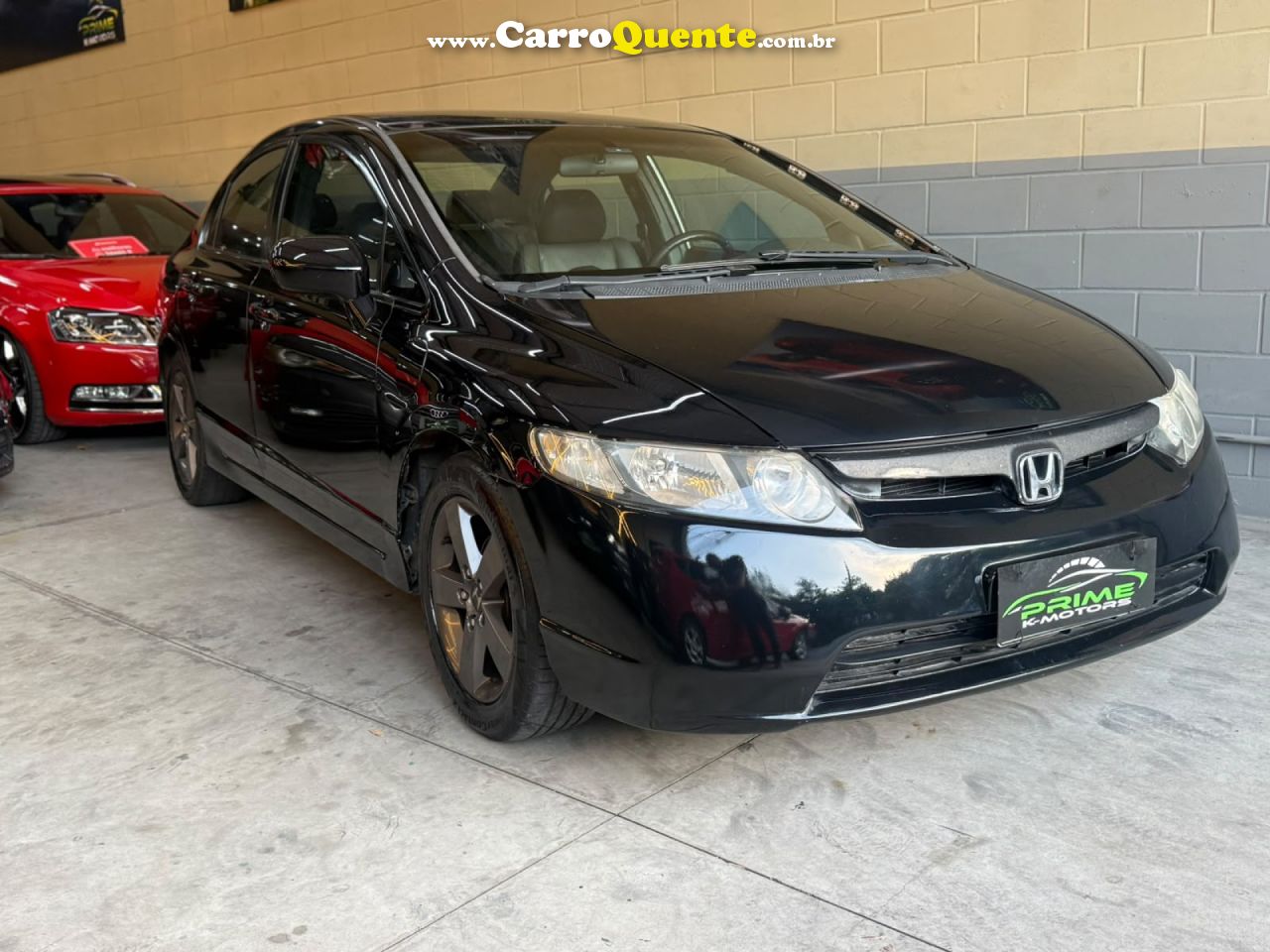 HONDA   CIVIC SEDAN LXS 1.81.8 FLEX 16V AUT. 4P   PRETO 2008 1.8 FLEX - Loja