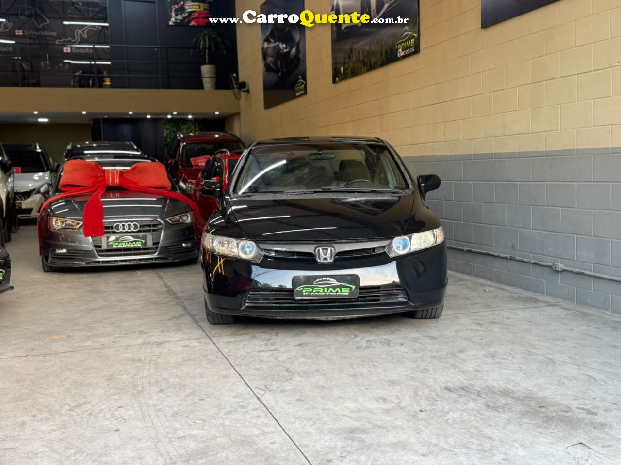 HONDA   CIVIC SEDAN LXS 1.81.8 FLEX 16V AUT. 4P   PRETO 2008 1.8 FLEX - Loja