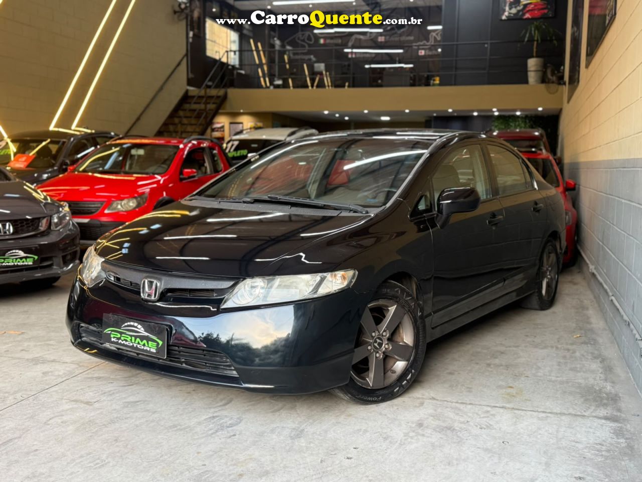 HONDA   CIVIC SEDAN LXS 1.81.8 FLEX 16V AUT. 4P   PRETO 2008 1.8 FLEX - Loja