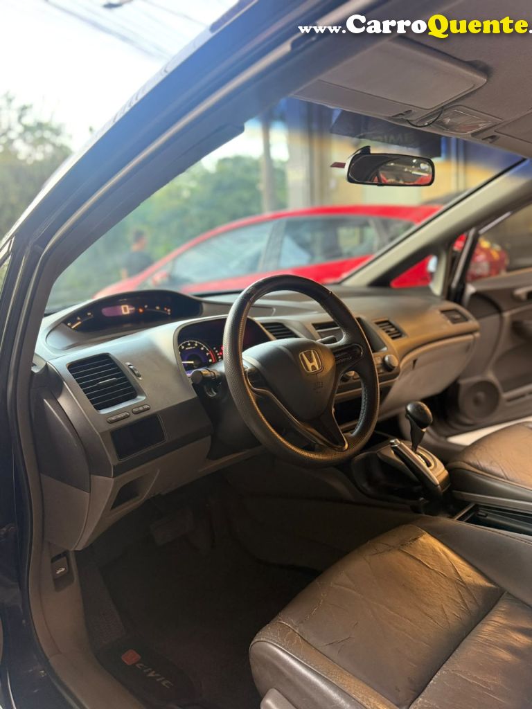HONDA   CIVIC SEDAN LXS 1.81.8 FLEX 16V AUT. 4P   PRETO 2008 1.8 FLEX - Loja