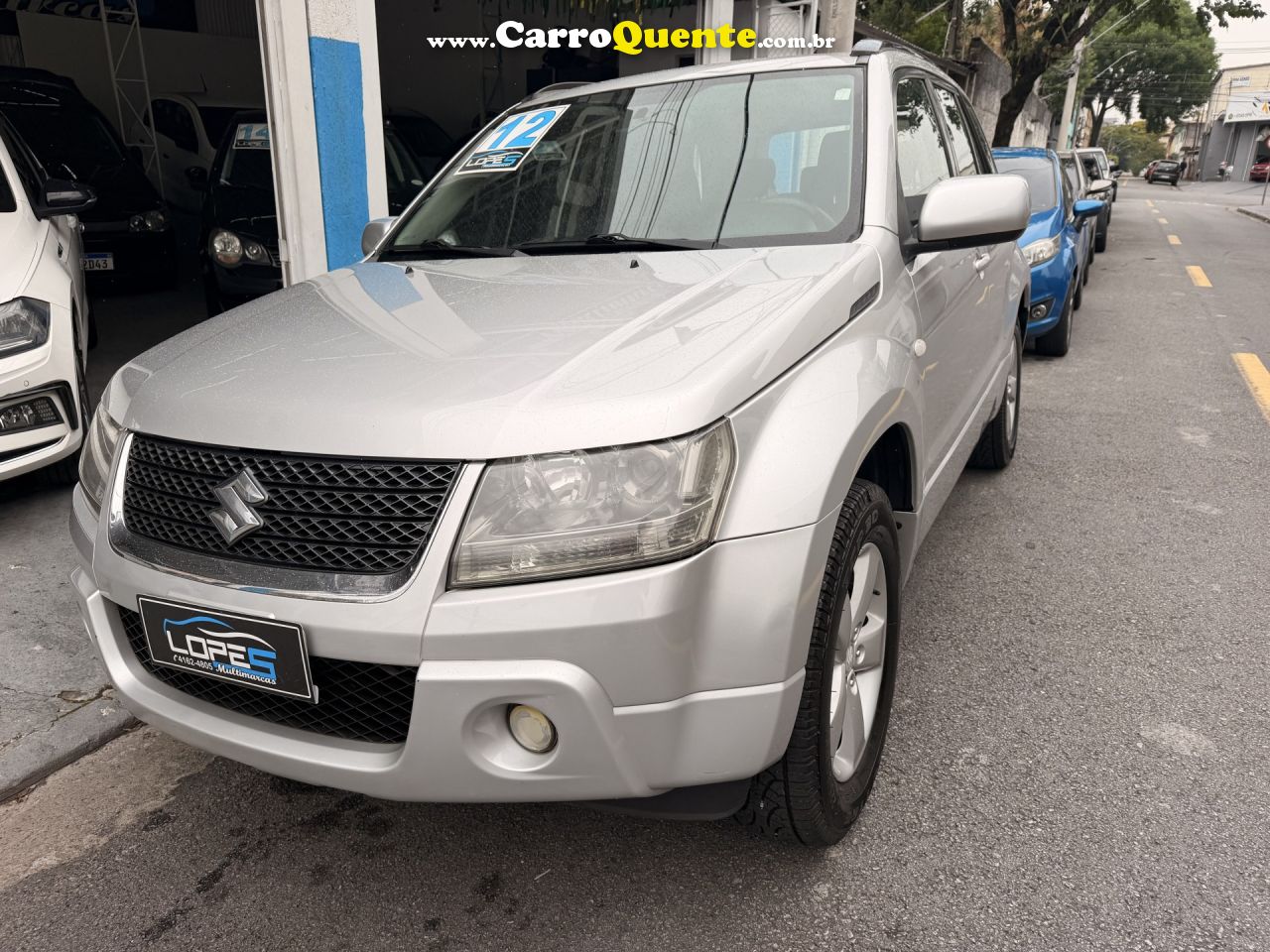 SUZUKI   GRAND VITARA 2.0 16V 4X24X4 5P MEC.   PRATA 2012 2.0 GASOLINA - Loja