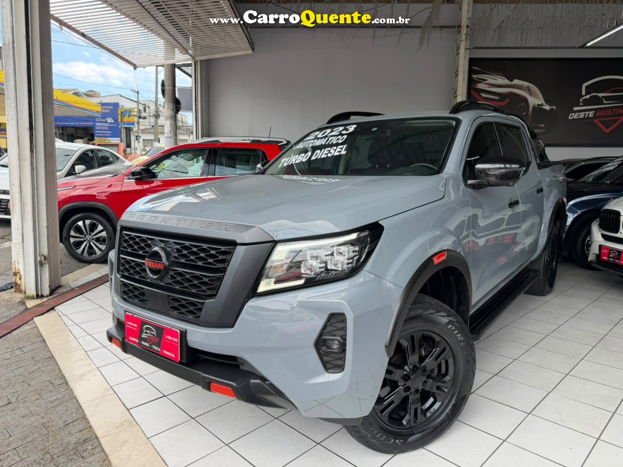 NISSAN   FRONTIER PRO4X CD 4X4 2.3 BI-TB DIE. AUT   CINZA 2023 2.3 GASOLINA - Loja