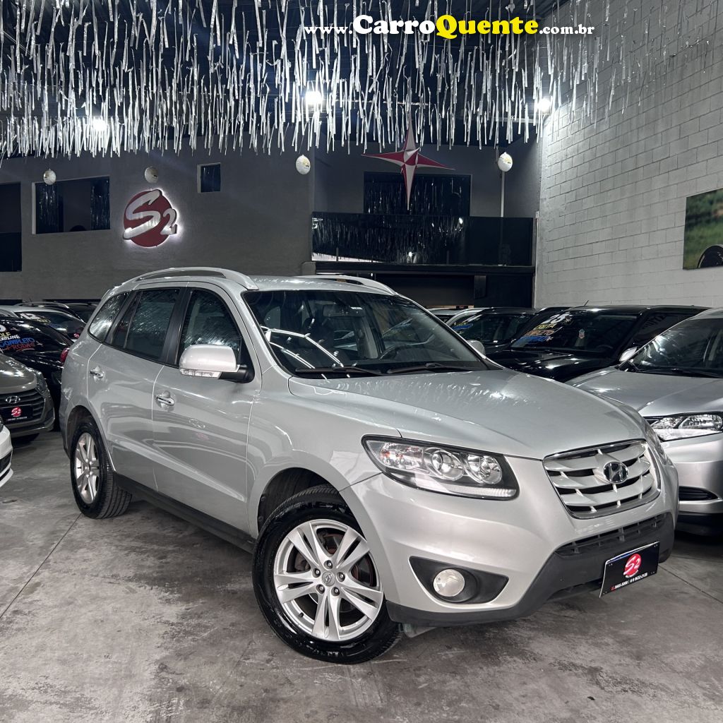 HYUNDAI   SANTA FE GLS 3.5 V6 4X4 TIPTRONIC   PRATA 2012 3.5 GASOLINA - Loja