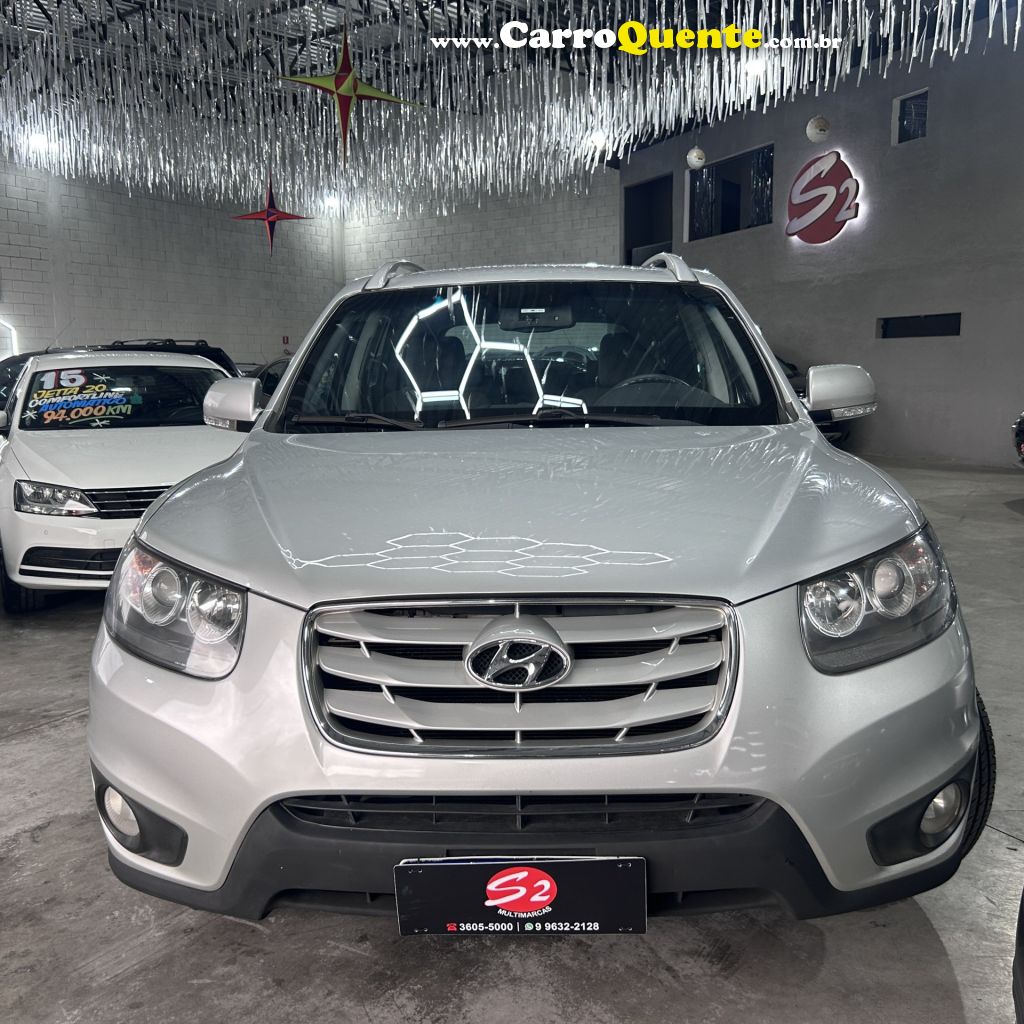 HYUNDAI   SANTA FE GLS 3.5 V6 4X4 TIPTRONIC   PRATA 2012 3.5 GASOLINA - Loja