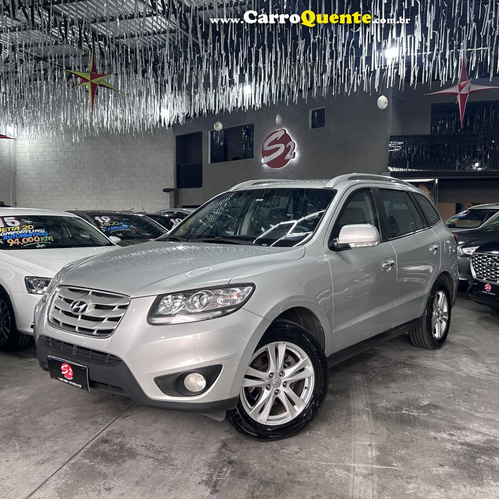 HYUNDAI   SANTA FE GLS 3.5 V6 4X4 TIPTRONIC   PRATA 2012 3.5 GASOLINA - Loja