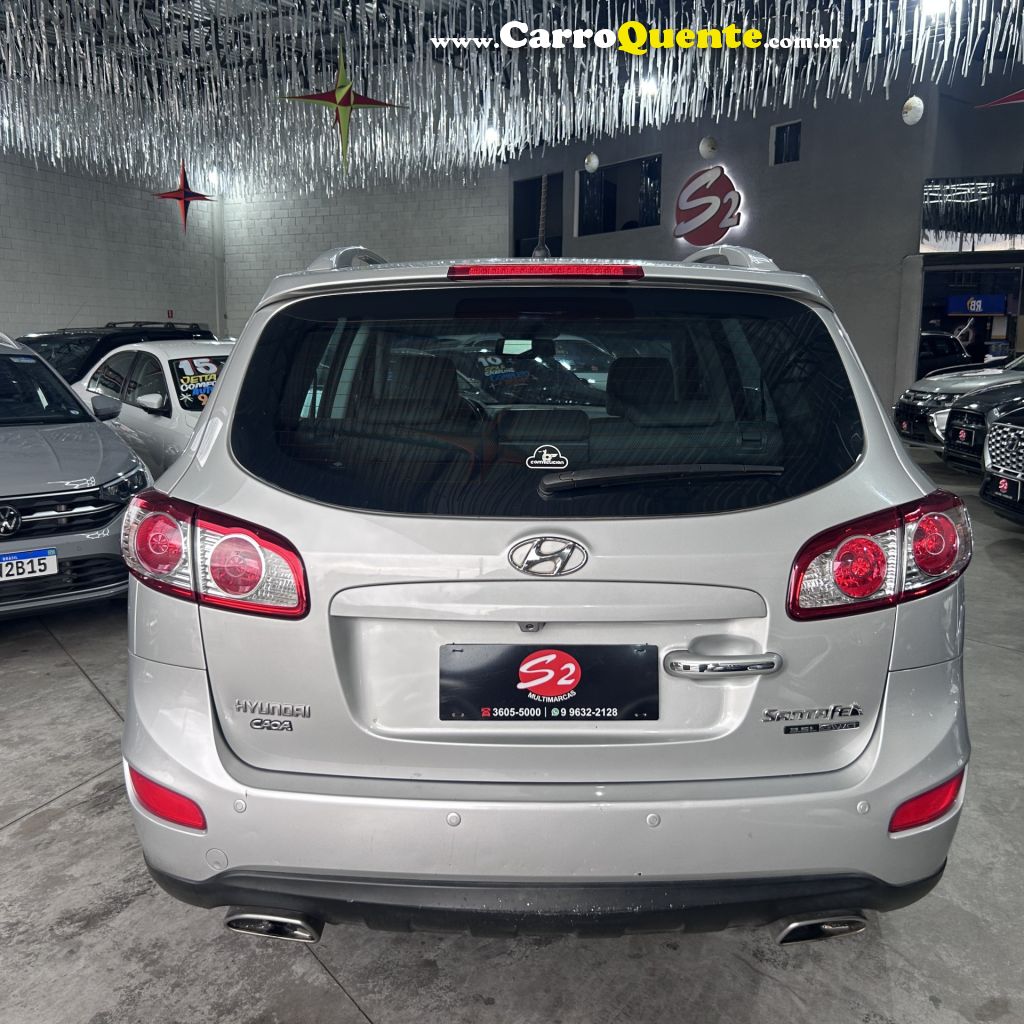 HYUNDAI   SANTA FE GLS 3.5 V6 4X4 TIPTRONIC   PRATA 2012 3.5 GASOLINA - Loja