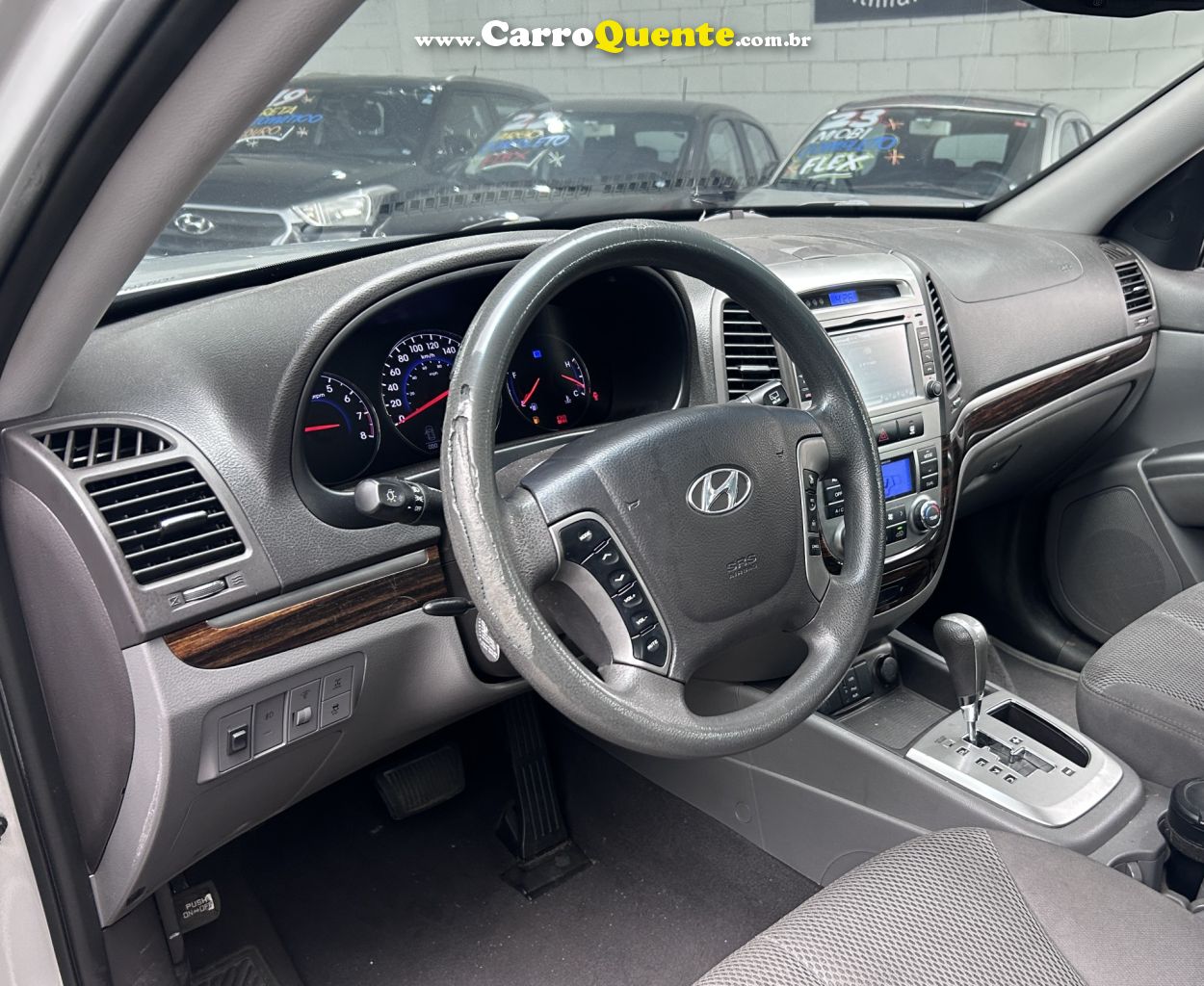 HYUNDAI   SANTA FE GLS 3.5 V6 4X4 TIPTRONIC   PRATA 2012 3.5 GASOLINA - Loja
