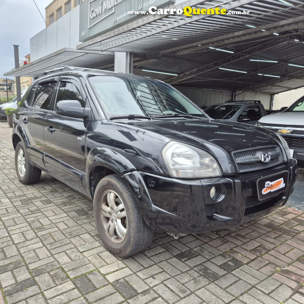 HYUNDAI   TUCSON GLS 2.7 MPFI 24V 175CV AUT.   PRETO 2008 2.7 GASOLINA - Loja