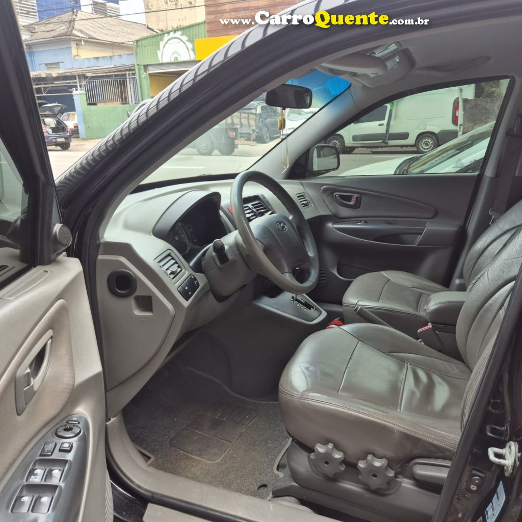 HYUNDAI   TUCSON GLS 2.7 MPFI 24V 175CV AUT.   PRETO 2008 2.7 GASOLINA - Loja