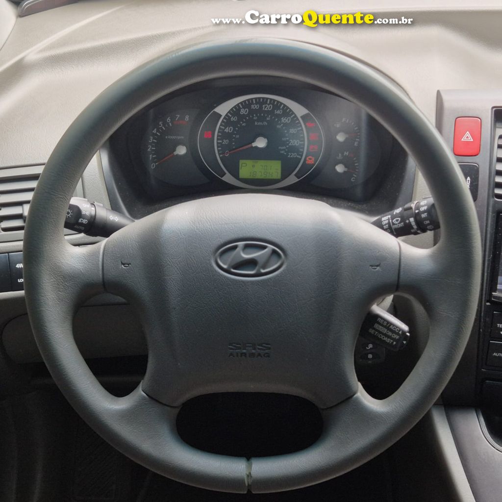 HYUNDAI   TUCSON GLS 2.7 MPFI 24V 175CV AUT.   PRETO 2008 2.7 GASOLINA - Loja