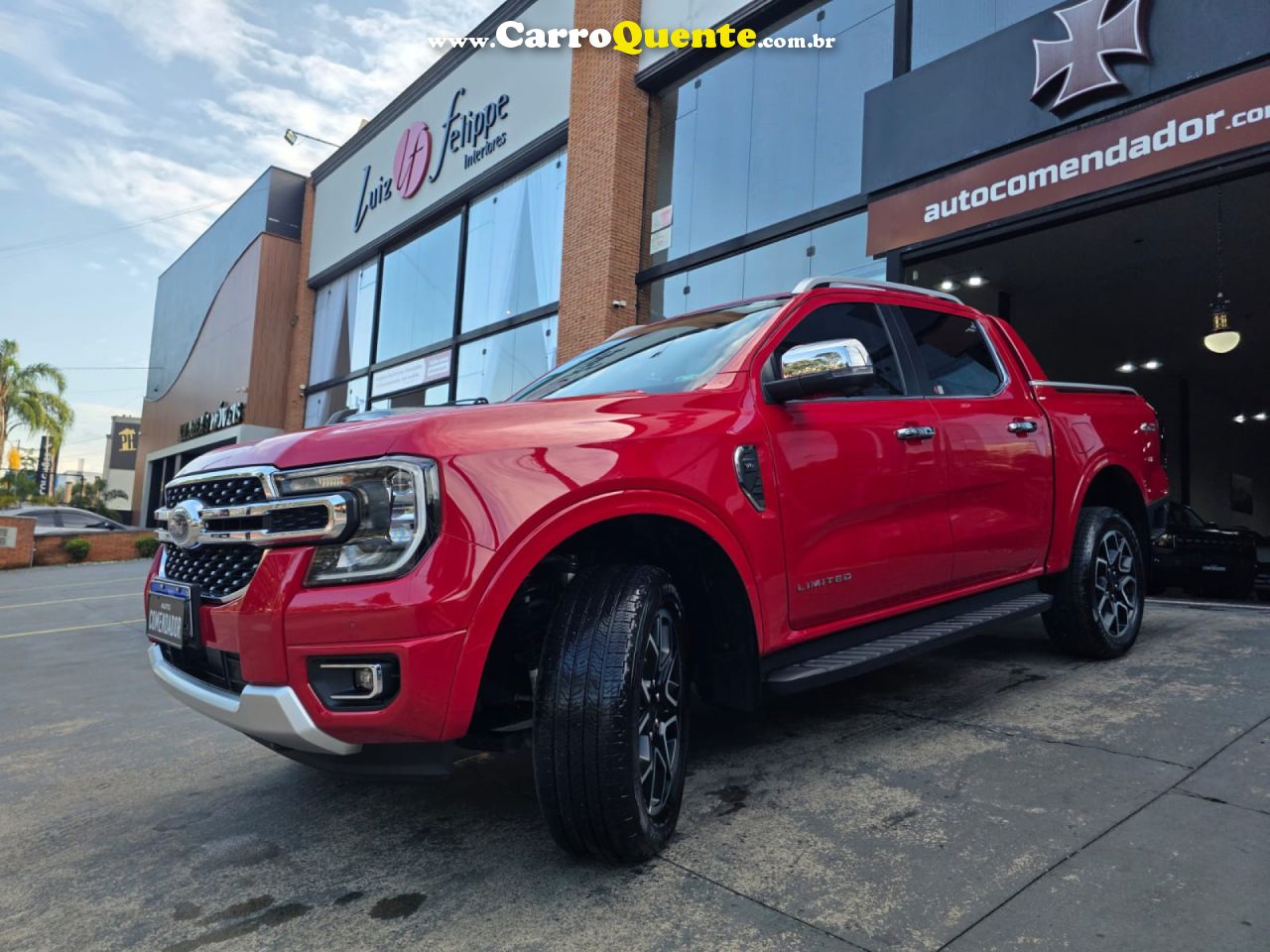 FORD   RANGER LIMITED+ 3.0 V6 4X4 CD TB DIE AUT   VERMELHO 2024 3.0 DIESEL - Loja