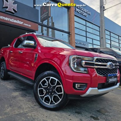 FORD   RANGER LIMITED+ 3.0 V6 4X4 CD TB DIE AUT   VERMELHO 2024 3.0 DIESEL
