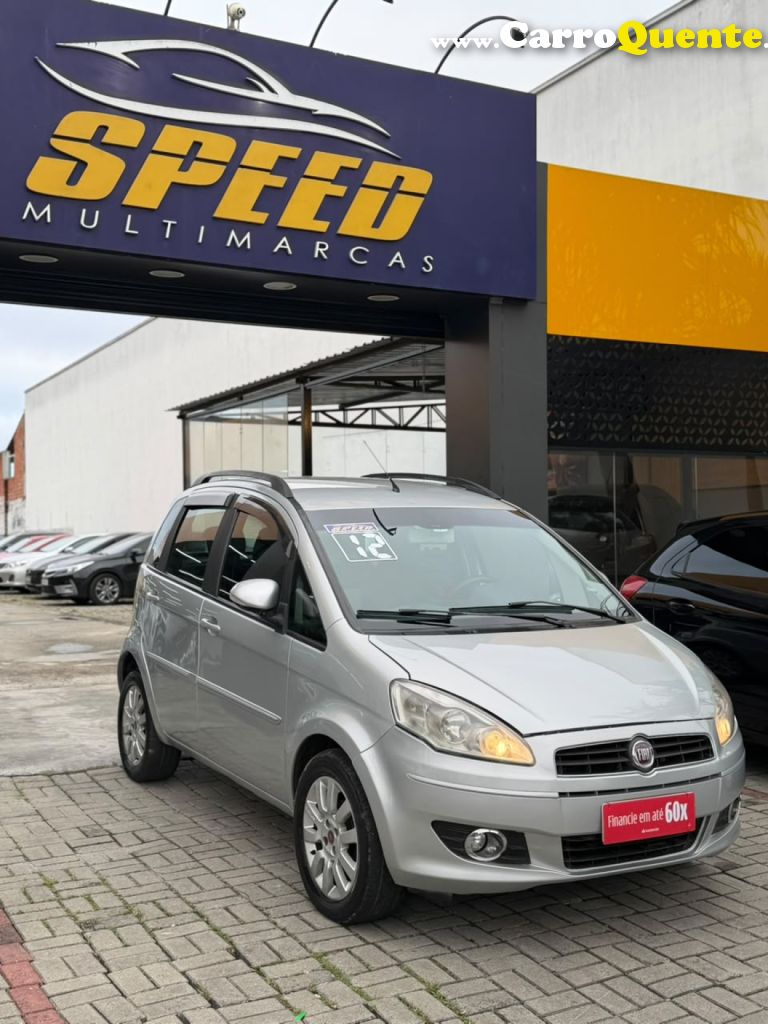 FIAT   IDEA ATTRACTIVE 1.4 FIRE FLEX 8V 5P   PRATA 2012 1.4 FLEX - Loja