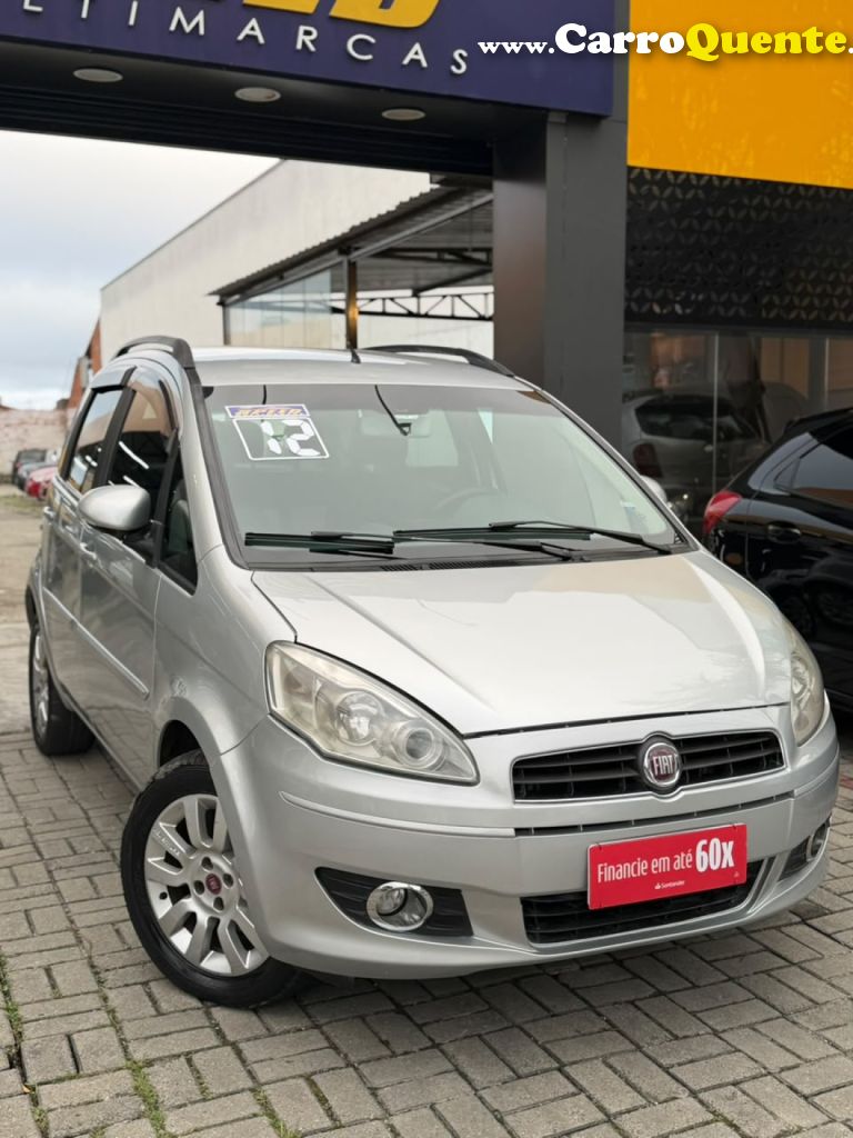 FIAT   IDEA ATTRACTIVE 1.4 FIRE FLEX 8V 5P   PRATA 2012 1.4 FLEX - Loja