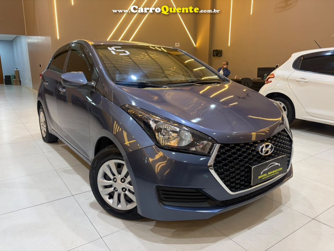 HYUNDAI   HB20 COMF.C.PLUSC.STYLE 1.0 FLEX 12V   AZUL 2015 1.0 FLEX - Loja