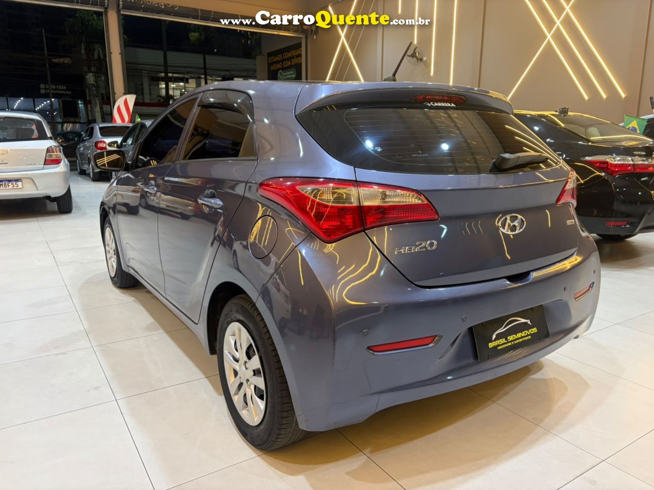 HYUNDAI   HB20 COMF.C.PLUSC.STYLE 1.0 FLEX 12V   AZUL 2015 1.0 FLEX - Loja