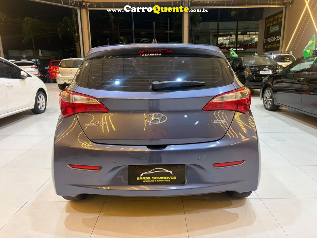 HYUNDAI   HB20 COMF.C.PLUSC.STYLE 1.0 FLEX 12V   AZUL 2015 1.0 FLEX - Loja