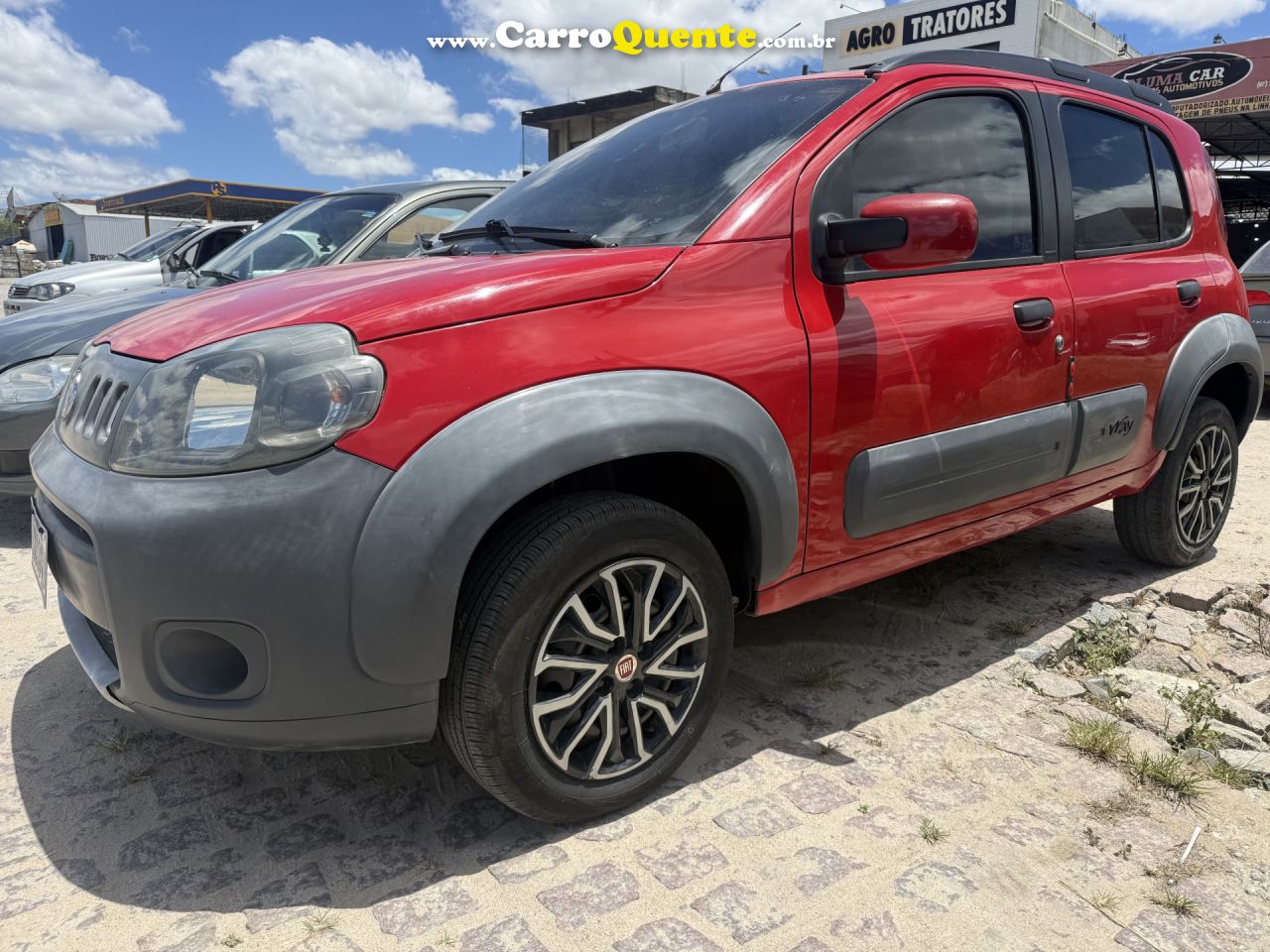 FIAT   UNO WAY 1.0 EVO FIRE FLEX 8V 5P   VERMELHO 2013 1.0 FLEX - Loja