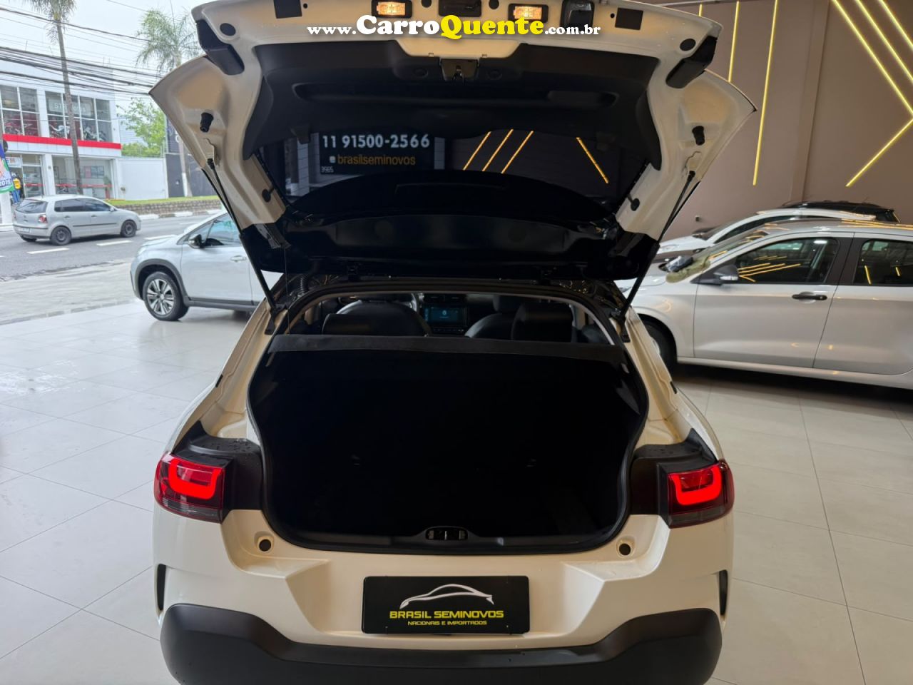 CITROËN   C4 CACTUS FEEL PACK 1.6 16V FLEX AUT.   BRANCO 2024 1.6 FLEX - Loja