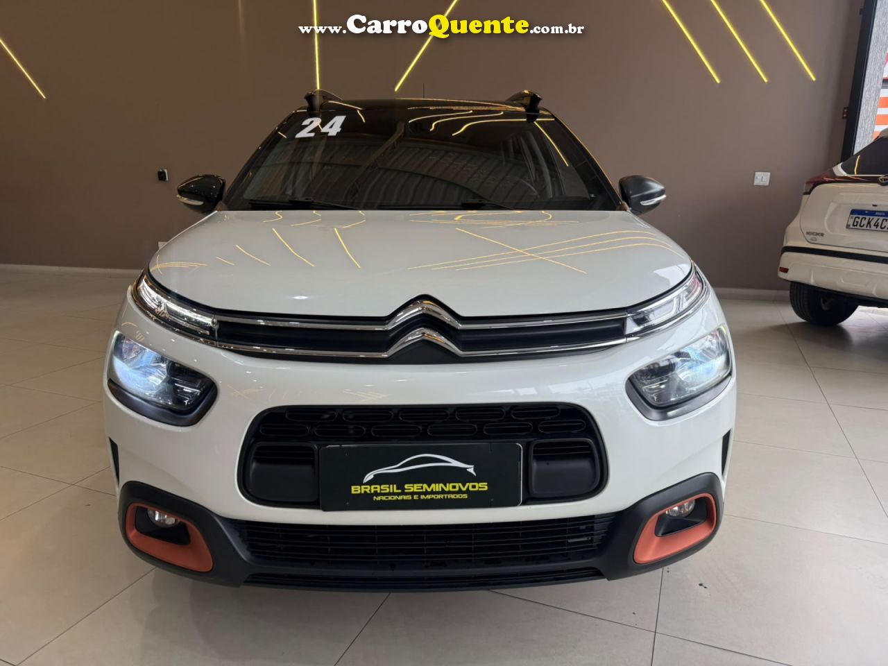 CITROËN   C4 CACTUS FEEL PACK 1.6 16V FLEX AUT.   BRANCO 2024 1.6 FLEX - Loja